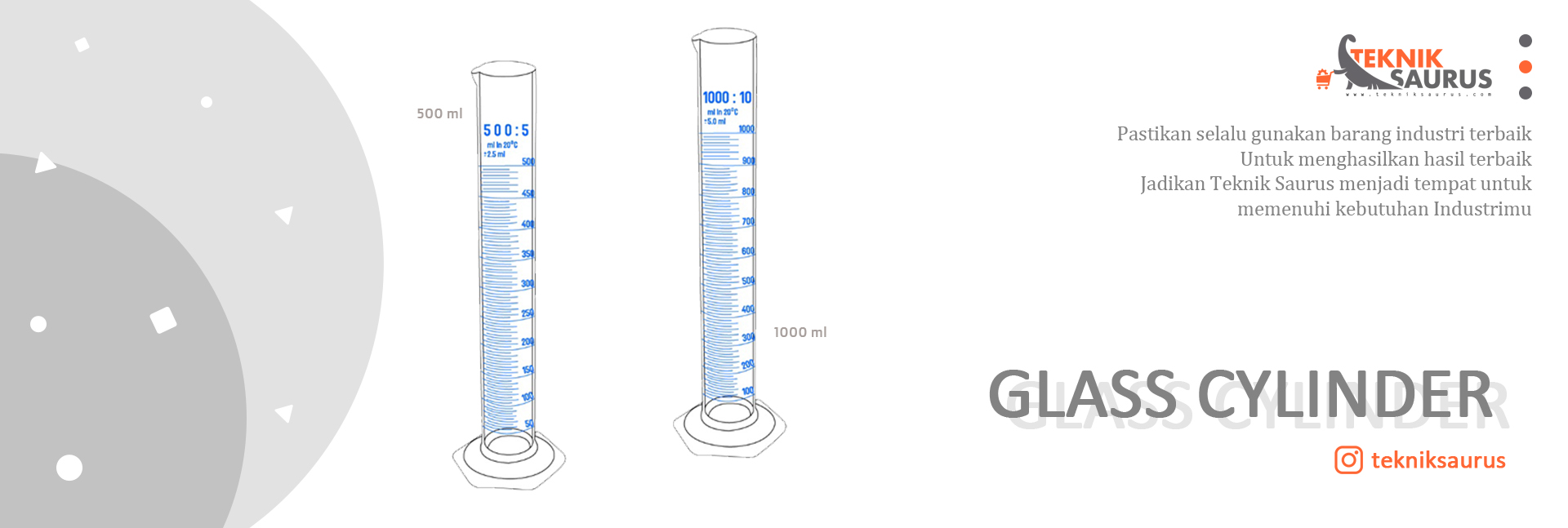 banner product category Measuring Glass Cylinder